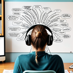 **

A person confidently using a mind map on a bright, organized desk with noise-canceling headphones on. Bookshelves and motivational quotes are in the background. Focus on conveying a sense of calm and productive self-learning.

**