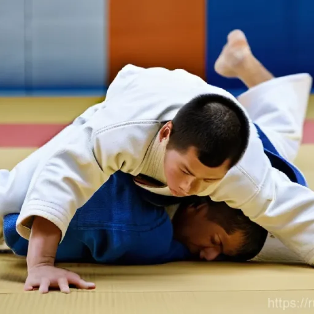 유도 초보자와 중급자의 차이 - **Image Prompt: The Journey of Understanding in Judo**
"A dynamic split image showcasing the pro...