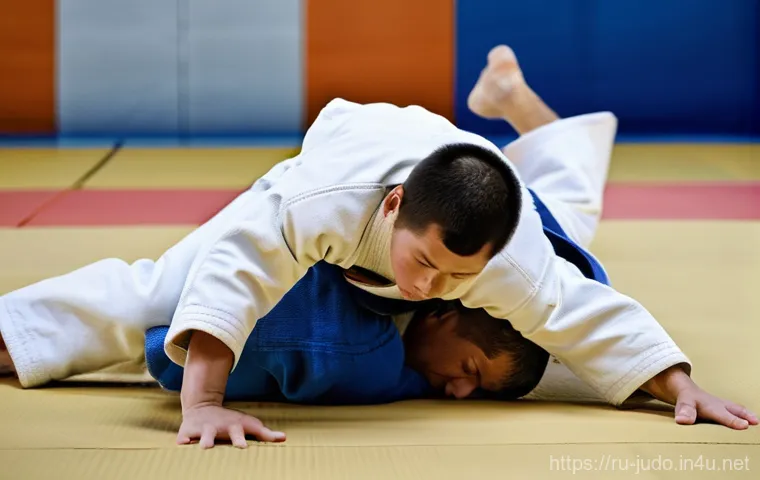 유도 초보자와 중급자의 차이 - **Image Prompt: The Journey of Understanding in Judo**
"A dynamic split image showcasing the pro...
